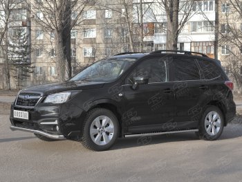 18 849 р. Защита переднего бампера SLITKOFF d63 волна Subaru Forester SJ рестайлинг (2016-2019)  с доставкой в г. Пермь. Увеличить фотографию 4