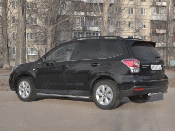 17 349 р. Защита заднего бампера (Ø63, нержавейка) SLITKOFF  Subaru Forester  SJ (2016-2019) рестайлинг  с доставкой в г. Пермь. Увеличить фотографию 3