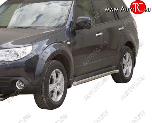 30 999 р. Защита порогов ТехноСфера (Техно Сфера) (нержавейка, 63.5 mm) Subaru Forester SH (2008-2013)  с доставкой в г. Пермь