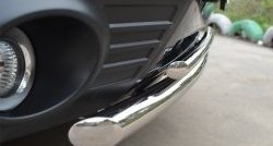 18 399 р. Защита переднего бампера (2 трубыØ63 и 42 мм, нержавейка) SLITKOFF  Subaru Forester  SH (2008-2013)  с доставкой в г. Пермь. Увеличить фотографию 3