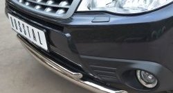 18 399 р. Защита переднего бампера (2 трубыØ63 и 42 мм, нержавейка) SLITKOFF  Subaru Forester  SH (2008-2013)  с доставкой в г. Пермь. Увеличить фотографию 4