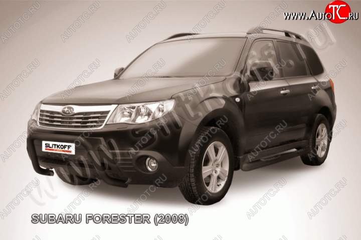 16 549 р. Кенгурятник d57 низкий рама  Subaru Forester  SH (2008-2013) (Цвет: серебристый)  с доставкой в г. Пермь