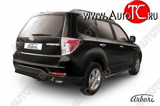 7 019 р. Защита заднего бампера Arbori Subaru Forester SH (2008-2013)  с доставкой в г. Пермь