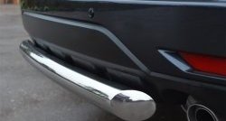 15 999 р. Одинарная защита заднего бампера из трубы диаметром 76 мм SLITKOFF Subaru Forester SH (2008-2013)  с доставкой в г. Пермь. Увеличить фотографию 2