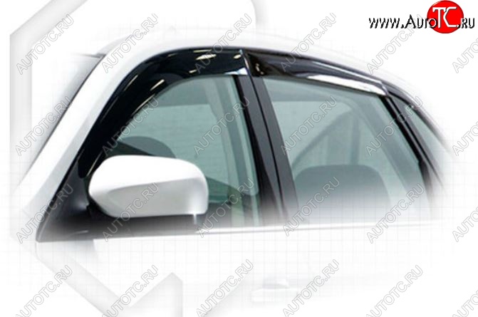 1 899 р. Дефлектора окон CA-Plastic  Subaru Impreza  GE (2007-2012) седан (Classic полупрозрачный, Без хром.молдинга, Крепление только на скотч)  с доставкой в г. Пермь