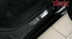 2 564 р. Накладки на внутреннюю пластиковую часть порога Souz-96 Subaru Impreza GE седан (2007-2012)  с доставкой в г. Пермь. Увеличить фотографию 2