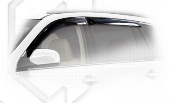 Дефлектора окон CA-Plastic Subaru Outback ( BR/B14,  BR,) (2009-2015) дорестайлинг универсал, B14)  рестайлинг универсал (Classic полупрозрачный, Без хром.молдинга)