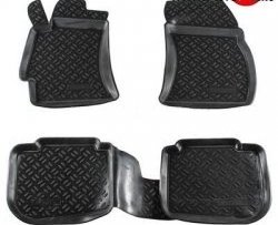 Комплект ковриков в салон Aileron 4 шт. (полиуретан) Subaru Legacy ( BM/B14,  BM,B14) (2009-2015) дорестайлинг седан, седан рестайлинг