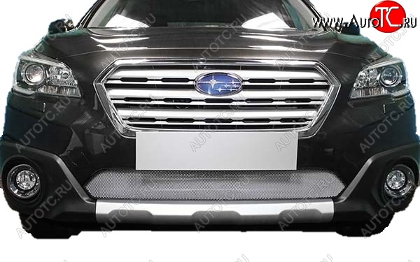 1 469 р. Защитная сетка радиатора Russtal Subaru Outback BS/B15 дорестайлинг универсал (2014-2018) (Чёрная)  с доставкой в г. Пермь