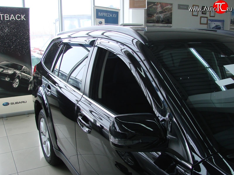 4 499 р. Дефлекторы окон (ветровики) Novline 4 шт. Subaru Outback BR/B14 дорестайлинг универсал (2009-2013)  с доставкой в г. Пермь