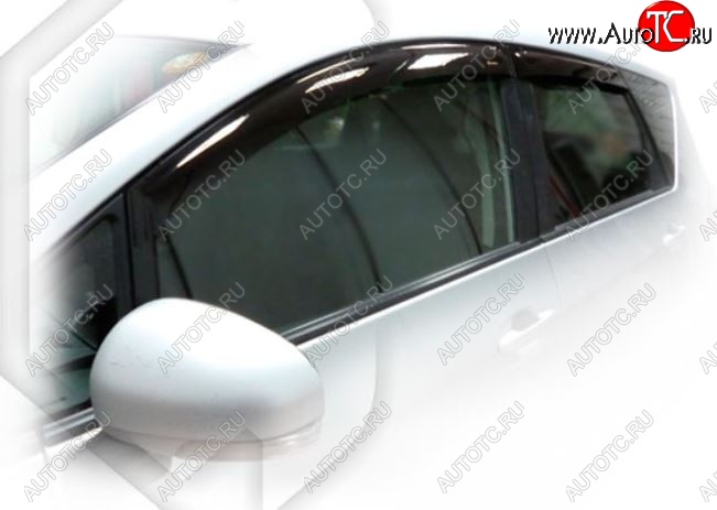 1 899 р. Дефлектора окон CA-Plastic  Subaru Trezia (2010-2016) (Classic полупрозрачный)  с доставкой в г. Пермь