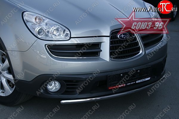 10 079 р. Защита переднего бампера одинарная Souz-96 (d42). Subaru Tribeca (2005-2007)  с доставкой в г. Пермь