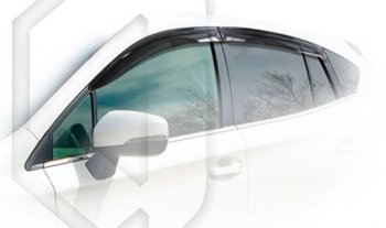 Дефлектора окон CA-Plastic Subaru XV GT/G24 дорестайлинг (2017-2021) (Classic полупрозрачный, Без хром.молдинга)