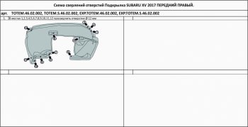 399 р. Правый подкрылок передний TOTEM  Subaru XV  GT/G24 (2017-2021) дорестайлинг  с доставкой в г. Пермь. Увеличить фотографию 2