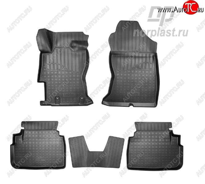 2 699 р. Коврики салонные Noplast  Subaru XV  GT/G24 (2017-2025) дорестайлинг, рестайлинг  с доставкой в г. Пермь