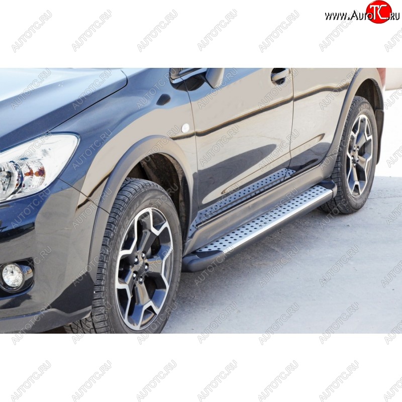 21 799 р. Порожки для ног Бумер (алюминий) Subaru XV GP/G33 дорестайлинг (2012-2016)  с доставкой в г. Пермь