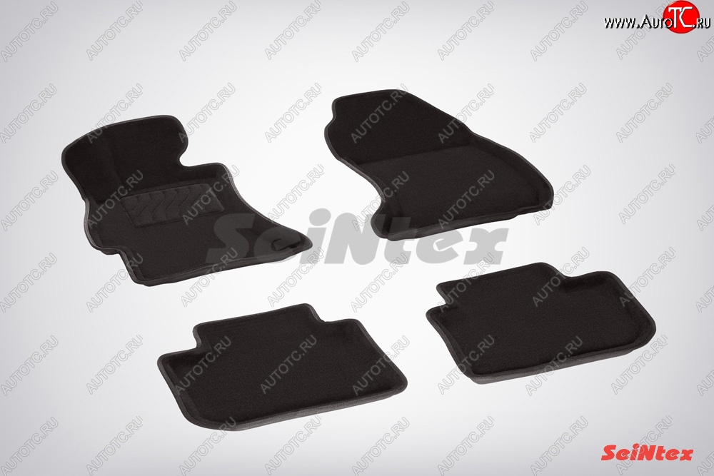 5 699 р. Износостойкие коврики в салон 3D SUBARU XV черные (компл) Subaru XV GP/G33 дорестайлинг (2012-2016)  с доставкой в г. Пермь