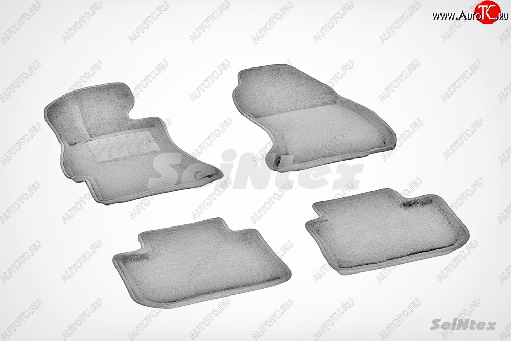 7 649 р. Износостойкие коврики в салон 3D SUBARU XV серые (компл) Subaru XV GP/G33 дорестайлинг (2012-2016)  с доставкой в г. Пермь