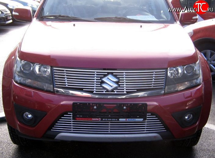 5 199 р. Декоративная вставка решетки радиатора Berkut Suzuki Grand Vitara JT 5 дверей 2-ой рестайлинг (2012-2016)  с доставкой в г. Пермь