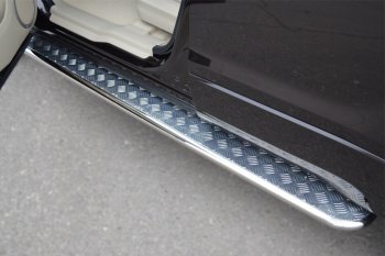 22 999 р. Широкая защита порогов с трубой диаметром 42 мм 5 дв. SLITKOFF v2 Suzuki Grand Vitara JT 5 дверей 2-ой рестайлинг (2012-2016)  с доставкой в г. Пермь. Увеличить фотографию 3
