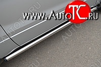 10 099 р. Защита порогов из круглой трубы диаметром 63 мм 3дв. Russtal v2 Suzuki Grand Vitara JT 3 двери 2-ой рестайлинг (2012-2016)  с доставкой в г. Пермь