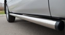 69 999 р. Защита порогов из круглой трубы диаметром 63 мм (3 дв.) Russtal Suzuki Grand Vitara JT 3 двери 2-ой рестайлинг (2012-2016) (Защита порогов с со скосами на торцах (вариант 1))  с доставкой в г. Пермь. Увеличить фотографию 8