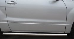 69 999 р. Защита порогов из круглой трубы диаметром 63 мм (3 дв.) Russtal Suzuki Grand Vitara JT 3 двери 2-ой рестайлинг (2012-2016) (Защита порогов с со скосами на торцах (вариант 1))  с доставкой в г. Пермь. Увеличить фотографию 10