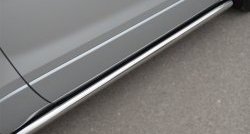 69 999 р. Защита порогов из круглой трубы диаметром 63 мм (3 дв.) Russtal Suzuki Grand Vitara JT 3 двери 2-ой рестайлинг (2012-2016) (Защита порогов с со скосами на торцах (вариант 1))  с доставкой в г. Пермь. Увеличить фотографию 11