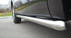 70 999 р. Защита порогов из круглой трубы диаметром 63 мм (5 дв.) Russtal Suzuki Grand Vitara JT 5 дверей 2-ой рестайлинг (2012-2016) (Защита порогов с со скосами на торцах (вариант 1))  с доставкой в г. Пермь. Увеличить фотографию 3