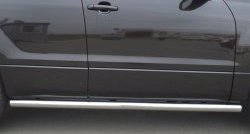 70 999 р. Защита порогов из круглой трубы диаметром 63 мм (5 дв.) Russtal Suzuki Grand Vitara JT 5 дверей 2-ой рестайлинг (2012-2016) (Защита порогов с со скосами на торцах (вариант 1))  с доставкой в г. Пермь. Увеличить фотографию 5