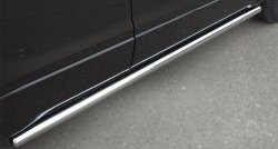 70 999 р. Защита порогов из круглой трубы диаметром 63 мм (5 дв.) Russtal Suzuki Grand Vitara JT 5 дверей 2-ой рестайлинг (2012-2016) (Защита порогов с со скосами на торцах (вариант 1))  с доставкой в г. Пермь. Увеличить фотографию 6