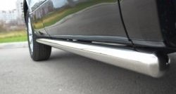 70 999 р. Защита порогов из круглой трубы диаметром 63 мм (5 дв.) Russtal Suzuki Grand Vitara JT 5 дверей 2-ой рестайлинг (2012-2016) (Защита порогов с со скосами на торцах (вариант 1))  с доставкой в г. Пермь. Увеличить фотографию 7