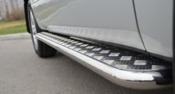 24 649 р. Широкая защита порогов (3 дв.) SLITKOFF Suzuki Grand Vitara JT 3 двери 2-ой рестайлинг (2012-2016)  с доставкой в г. Пермь. Увеличить фотографию 4