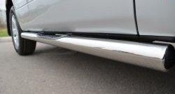 83 999 р. Защита порогов с пластиковыми вставками для ног из круглой трубы диаметром 76 мм (3 дв.) Russtal Suzuki Grand Vitara JT 3 двери 2-ой рестайлинг (2012-2016) (Защита порогов с со скосами на торцах (вариант 1))  с доставкой в г. Пермь. Увеличить фотографию 12