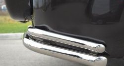 15 899 р. Защита заднего бампера (Ø63 и 42 мм, нержавейка) SLITKOFF Suzuki Grand Vitara JT 5 дверей 2-ой рестайлинг (2012-2016)  с доставкой в г. Пермь. Увеличить фотографию 3
