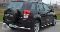 12 999 р. Одинарная защита заднего бампера из трубы диаметром 63 мм (5 дв.) SLITKOFF Suzuki Grand Vitara JT 5 дверей 2-ой рестайлинг (2012-2016)  с доставкой в г. Пермь. Увеличить фотографию 4