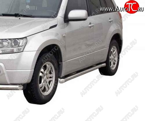 30 999 р. Защита порогов ТехноСфера (Техно Сфера) (нержавейка, 63.5 mm) Suzuki Grand Vitara JT 5 дверей 2-ой рестайлинг (2012-2016)  с доставкой в г. Пермь