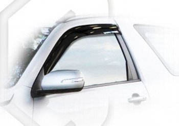 Дефлектора окон CA-Plastic Suzuki Grand Vitara  JT 3 двери (2005-2008) дорестайлинг (Classic полупрозрачный, Без хром.молдинга)