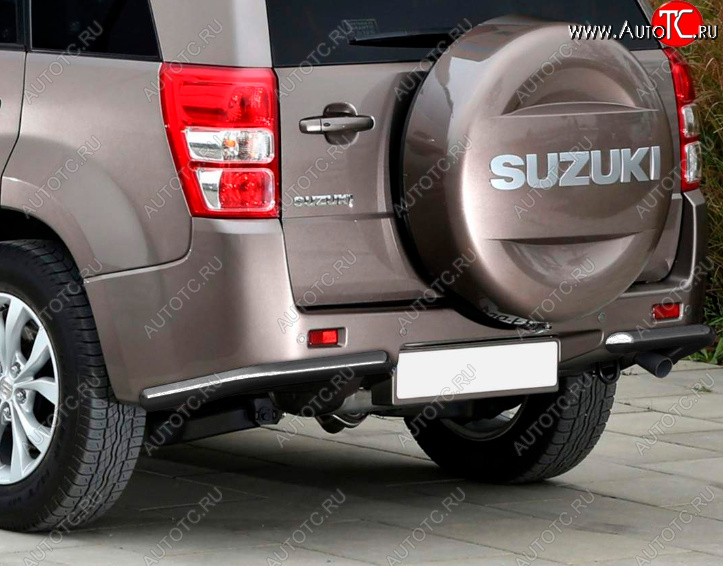 4 999 р. Уголки d57  Suzuki Grand Vitara  JT 5 дверей (2005-2008) дорестайлинг (Цвет: серебристый)  с доставкой в г. Пермь