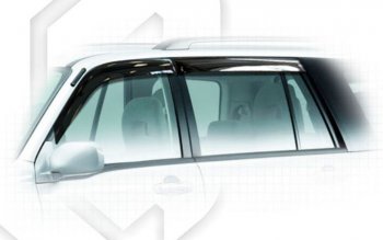 Дефлектора окон CA-Plastic Suzuki Grand Vitara XL7 (2000-2006)  дорестайлинг, рестайлинг (Classic полупрозрачный)