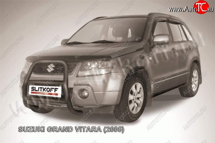 18 449 р. Кенгурятник d57 высокий  Suzuki Grand Vitara ( JT 3 двери,  JT 5 дверей) (2008-2012) 1-ый рестайлинг (Цвет: серебристый)  с доставкой в г. Пермь