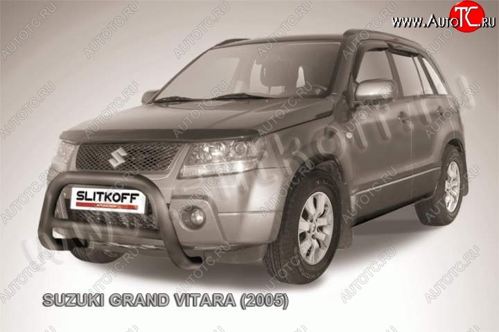 23 599 р. Кенгурятник d76 низкий  Suzuki Grand Vitara ( JT 5 дверей,  JT 3 двери) (2005-2008) дорестайлинг (Цвет: серебристый)  с доставкой в г. Пермь