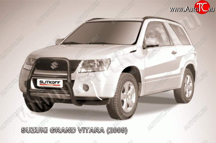 18 399 р. Кенгурятник d57 высокий Suzuki Grand Vitara JT 3 двери дорестайлинг (2005-2008) (Цвет: серебристый)  с доставкой в г. Пермь