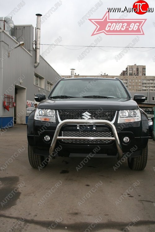 9 359 р. Защита переднего бампера Souz-96 (d60) Suzuki Grand Vitara JT 5 дверей дорестайлинг (2005-2008)  с доставкой в г. Пермь