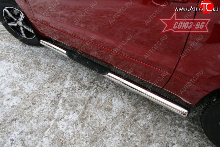 12 194 р. Защита порогов с проступью Souz-96 (d76)  Suzuki Grand Vitara  JT 3 двери (2005-2008) дорестайлинг  с доставкой в г. Пермь