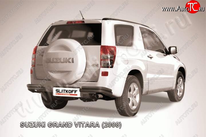 6 899 р. Уголки d57+d42 двойные Suzuki Grand Vitara JT 3 двери дорестайлинг (2005-2008) (Цвет: серебристый)  с доставкой в г. Пермь