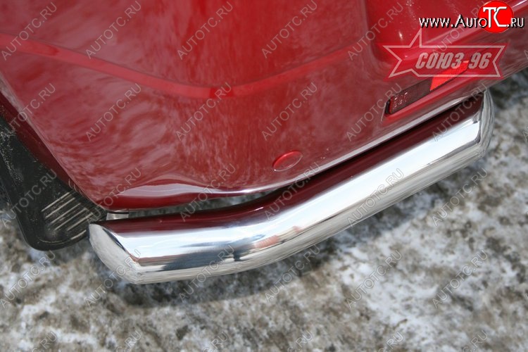 7 424 р. Защита заднего бампера из боковых уголков Souz-96 (d60) Suzuki Grand Vitara JT 3 двери дорестайлинг (2005-2008)  с доставкой в г. Пермь