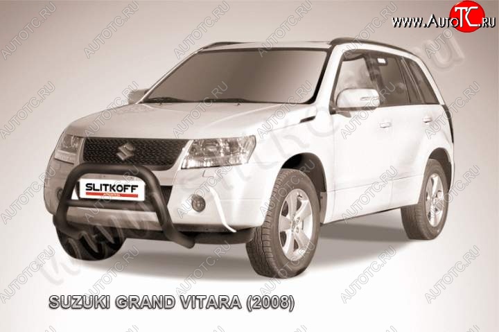 23 599 р. Кенгурятник d76 низкий  Suzuki Grand Vitara  JT 5 дверей (2005-2008) дорестайлинг (Цвет: серебристый)  с доставкой в г. Пермь