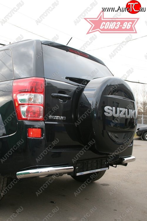 7 649 р. Защита заднего бампера из двух боковых уголков (d60) SOUZ-96  Suzuki Grand Vitara  JT 5 дверей (2005-2008) дорестайлинг  с доставкой в г. Пермь