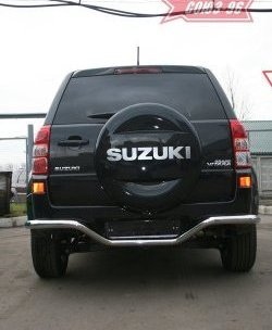 Защита заднего бампера из фигурной трубы диаметром 60 мм Souz-96 Suzuki Grand Vitara  JT 5 дверей (2005-2008) дорестайлинг